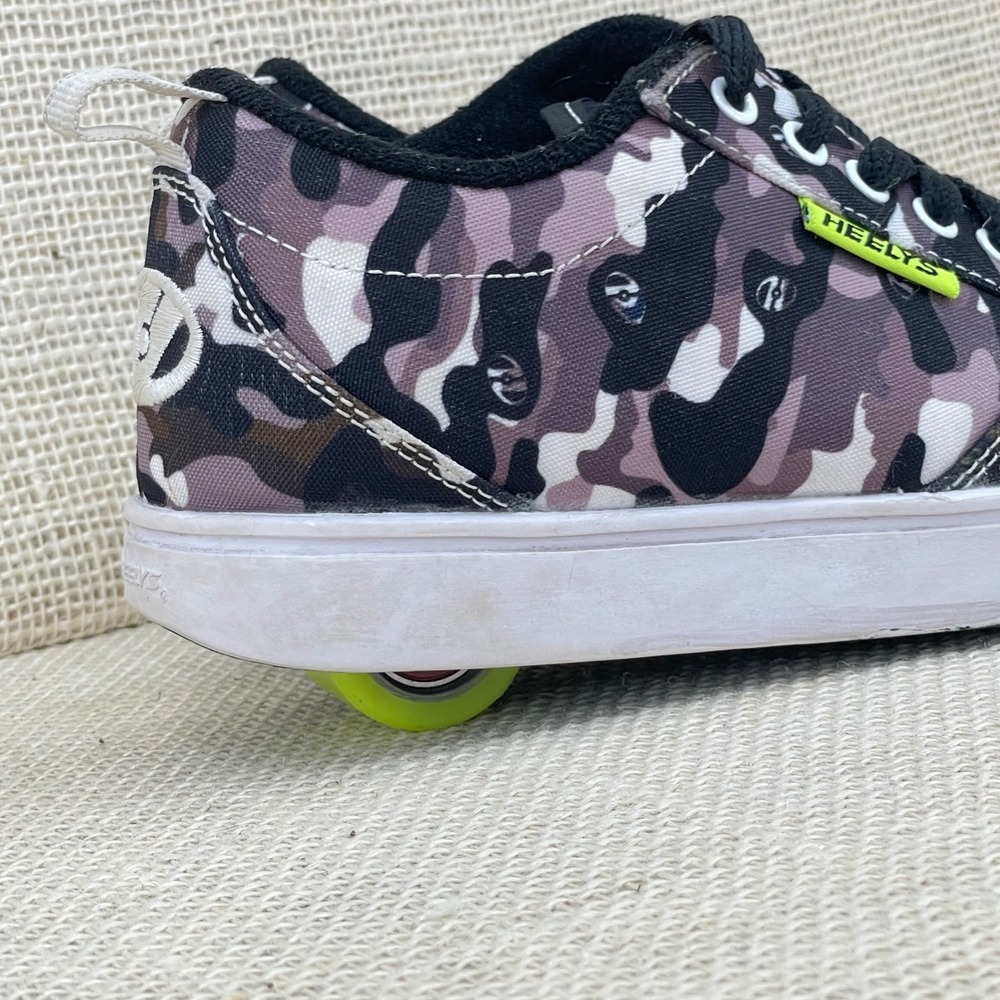 Heelys‎ Pro 20 Prints Camo Skate Shoes Kids Youth 2 Green Purple HE100981 Wheels - Picture 5 of 15